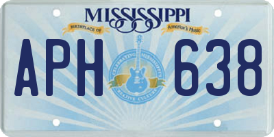 MS license plate APH638