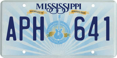 MS license plate APH641