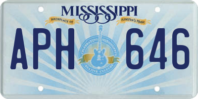 MS license plate APH646