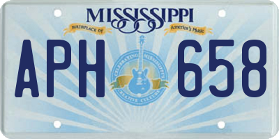 MS license plate APH658
