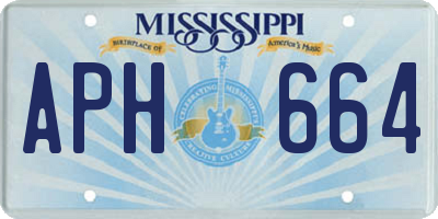 MS license plate APH664