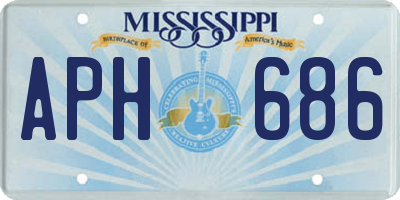 MS license plate APH686