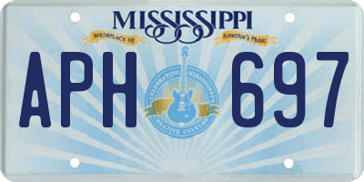 MS license plate APH697