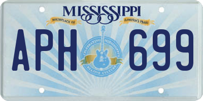 MS license plate APH699