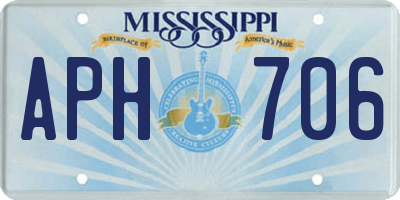 MS license plate APH706