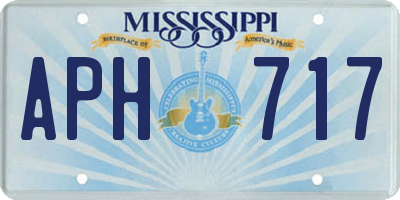 MS license plate APH717