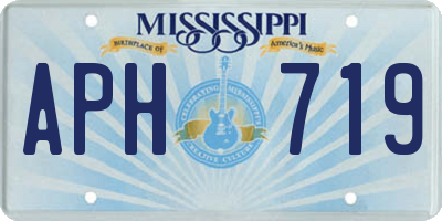 MS license plate APH719