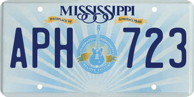 MS license plate APH723