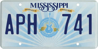 MS license plate APH741