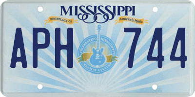 MS license plate APH744