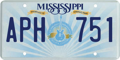 MS license plate APH751