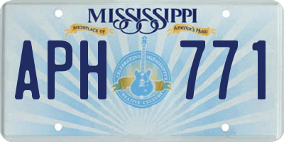MS license plate APH771