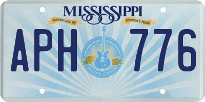 MS license plate APH776