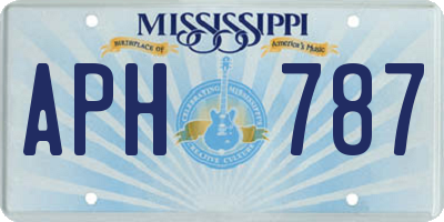 MS license plate APH787