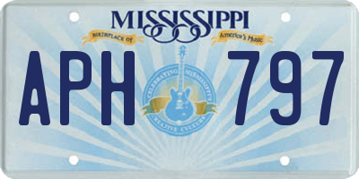 MS license plate APH797