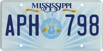 MS license plate APH798