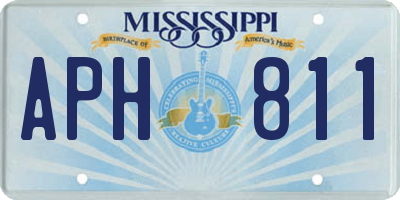 MS license plate APH811