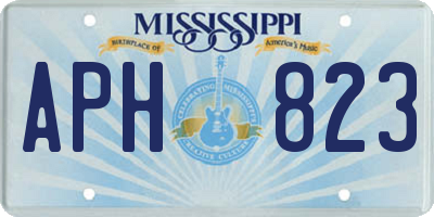 MS license plate APH823