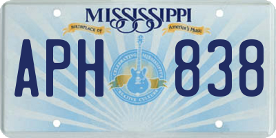 MS license plate APH838