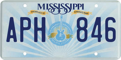 MS license plate APH846