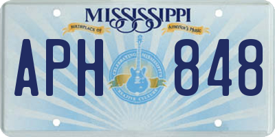 MS license plate APH848