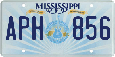 MS license plate APH856
