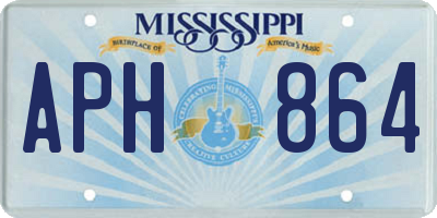 MS license plate APH864