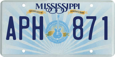 MS license plate APH871