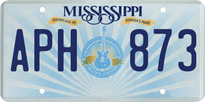 MS license plate APH873
