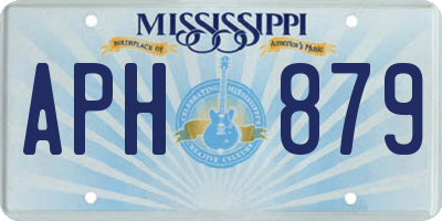MS license plate APH879