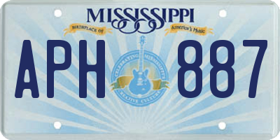 MS license plate APH887