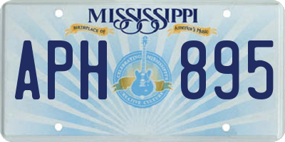 MS license plate APH895