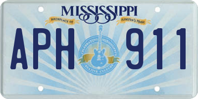 MS license plate APH911