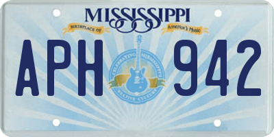 MS license plate APH942