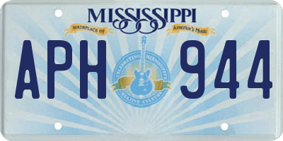 MS license plate APH944