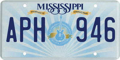 MS license plate APH946