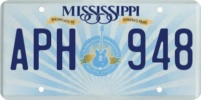 MS license plate APH948