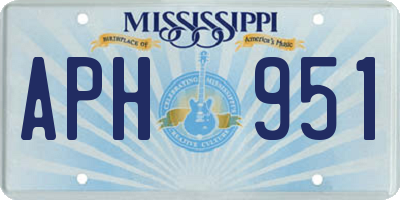 MS license plate APH951