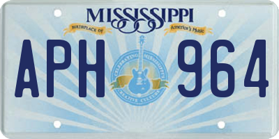 MS license plate APH964