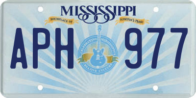 MS license plate APH977