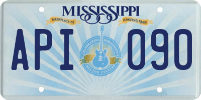 MS license plate API090