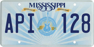 MS license plate API128