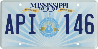 MS license plate API146