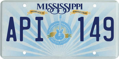 MS license plate API149