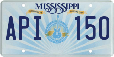 MS license plate API150