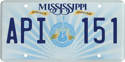 MS license plate API151