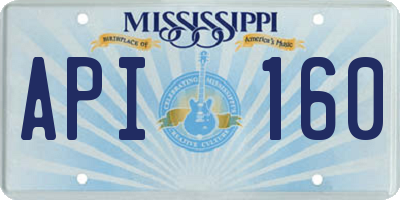 MS license plate API160