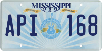 MS license plate API168
