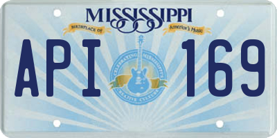 MS license plate API169