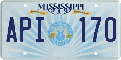 MS license plate API170